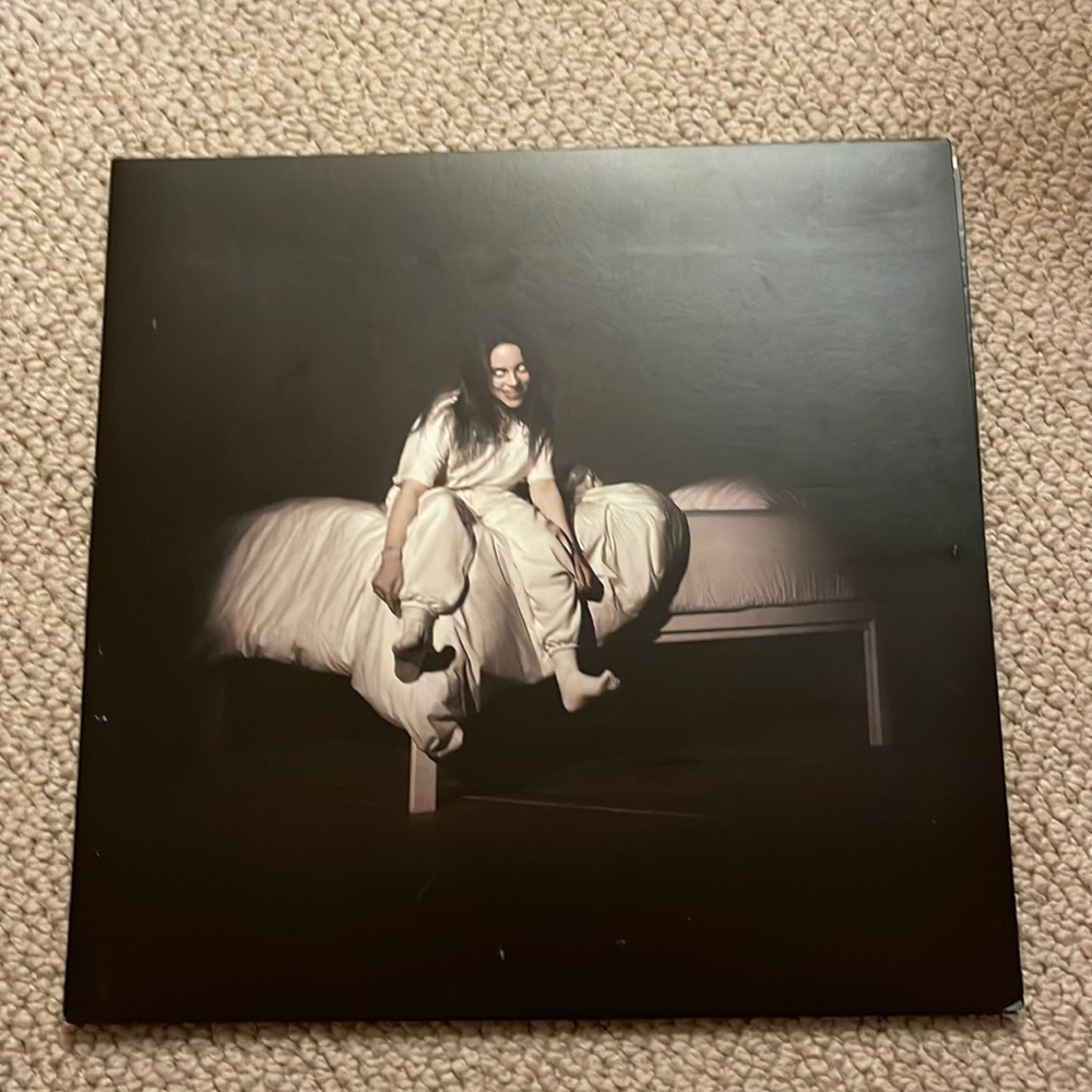 Billie Eilish When we all fall asleep where do we go blue vinyl - RARE